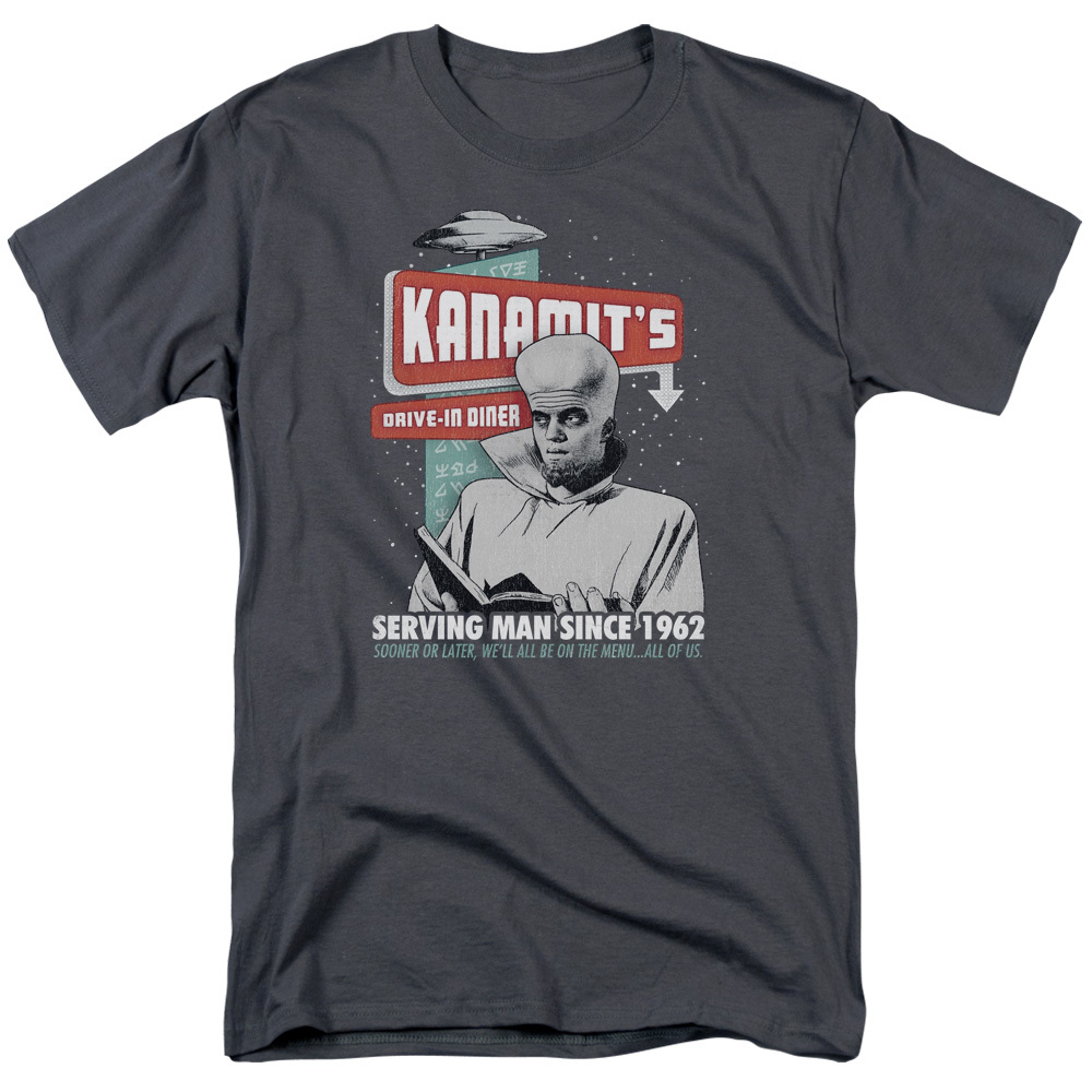 The Twilight Zone Kanamits Diner Licensed Adult T-Shirt