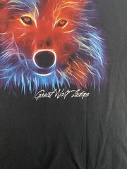 The Duck Co Great Wolf Lodge Colorful Graphic T-Shirt Black Size Large RARE