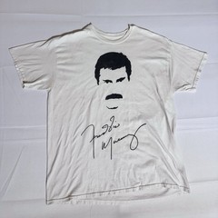 Freddie Mercury Graphic Tee, VTG, 100% Cotton, Queen, White, Male, XL
