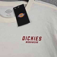 Dickies Workwear SHIRT Mens 2XL XXL White Casual America Eagle Distressed NWT