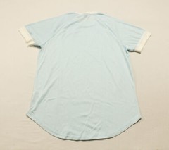 Shein Men’s Manfinity Homme Contrast Trim High Low Hem Tee AR8 Blue Medium