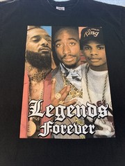 Shaka Wear Super Max Heavy Legends Forever T Shirt Mens 2XL Black Rap Tee XXL