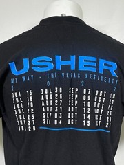 USHER The Vegas Residency 2023 Concert R&B Black T-Shirt Men’s MEDIUM