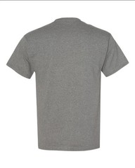Hanes 5170 5XL EcoSmart Crewneck Short Sleeve Tee Pit to Pit 31″ Oxford Gray