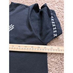Louis Vuitton Mens Black Monogram Cuff Logo T-Shirt RM242MQ Z34 HRN42W Small