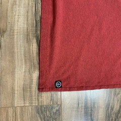 Volcom Mens T Shirt Size Large Short Sleeve Heathered Red Slim Fit Fitted
