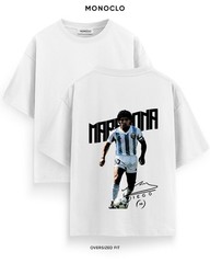 Oversized Soccer Graphic T-Shirt Men’s Vintage Style Football Player Apparel Tee