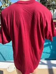 Vintage Hanes Heavyweight 50/50 Blank Red Plain T-Shirt Size XL