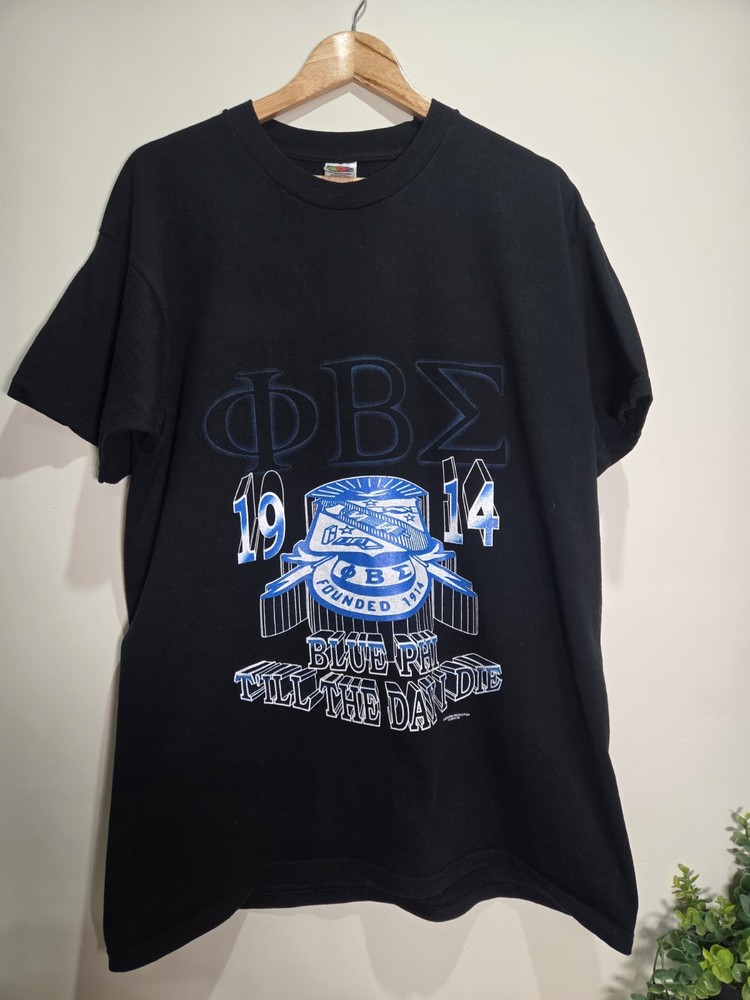 Vintage Size XL Phi Beta Sigma 1914 Tshirt Fraternity Fruit Of The Loom