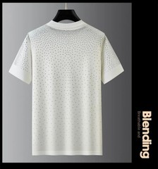 New Fashion Skull Trend Rhinestone Summer Short Sleeve Luxury Men T-Shirt