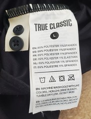 True Classic Men’s, Knit Long Sleeve, Slightly Relaxed Fit Collard Shirt Stretch