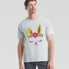 Cute Easter Bunny Face Unisex Tshirt Spring Holiday Apparel