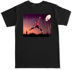 JUMP OG BASKETBALL BRED MJ FLIGHT 23 AIR HIP HOP RAP JS RETRO GOAT MENS T SHIRT