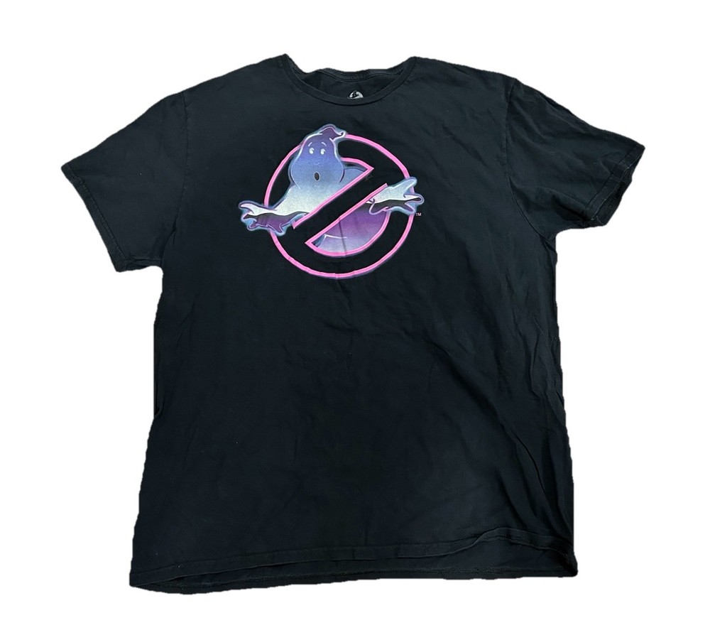 Ghostbusters II T Shirt Mens XL Black Purple Pink Logo Graphic Tee 2020 Sony