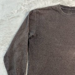 Carhartt K231 Long Sleeve Logo T Shirt Mens Medium Brown Orange Graphic Tee Work