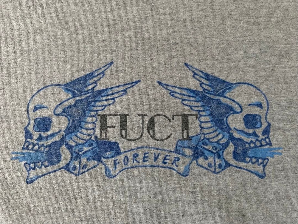 Early 90s FUCT vtg T-shirt Fact Skull Wing Mao Zedong