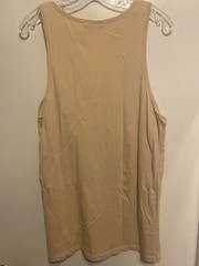 ASOS Design Men’s Beige Tank Top Size Medium Long Tall NWOT Scoop neck Cotton