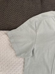 KITH Garment Dyed Paneled Tee T Shirt Light Indigo Blue Size XL SS20 Cotton