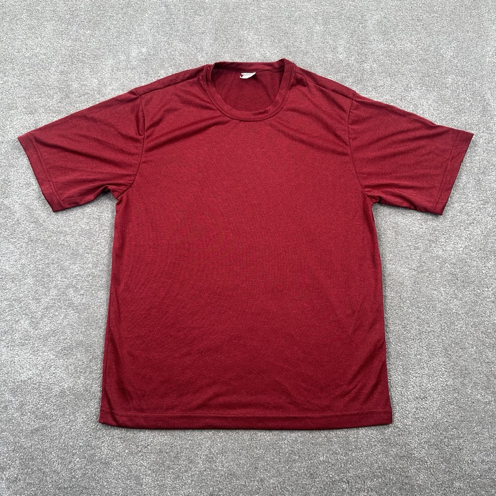 Sport-Tek Adult T Shirt Size Small Dark Red Short Sleeves Activewear
