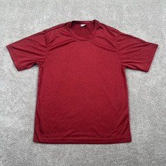 Sport-Tek Adult T Shirt Size Small Dark Red Short Sleeves Activewear