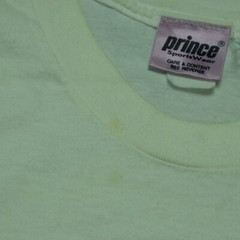 Rare Vintage PRINCE Sports Wear Spell Out Flowers Crop Top T Shirt 80s 90s OSFA