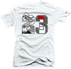 Shirt To Match Jordan Retro 4 White Cement Snelos 23 White Match Tees