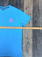 Chubbies Men’s Light Blue Short Sleeve Logo Tee Size Large Soft Lightweight