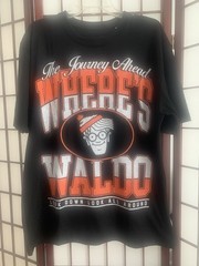 NWT Where’s Waldo? By DreamWorks Black/White/Orange thick T-Shirt Men’s Size M