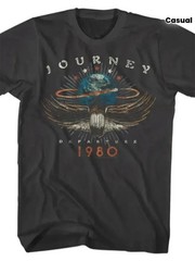 Vintage 1980s Rock Band Graphic Black Crew Neck T-Shirt S-4XL