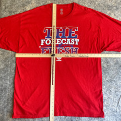 ADIDAS THE FORECAST IS FRESH XLARGE RED T-SHIRT VINTAGE STREET WEAR