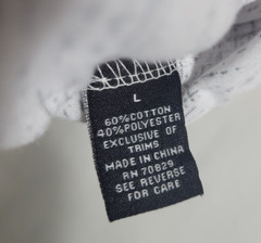 Carbon Mens T Shirt Size L Distressed White Gray Knit Rayon Crew Neck 70’s