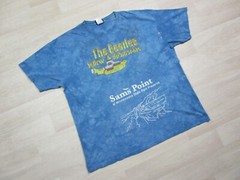 Vintage Liquid Blue The Beatles Band Yellow Submarine 2003 Tie Dye T Shirt (XL)