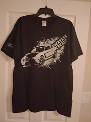 Ford Mustang Boss 302 Shirt Men’s Size Large Black Short Sleeve Anvil Tee T