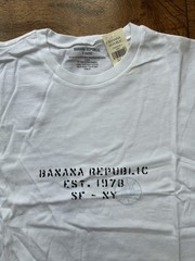 Banana Republic Men’s Logo Cotton T-Shirt , M, New With Tags