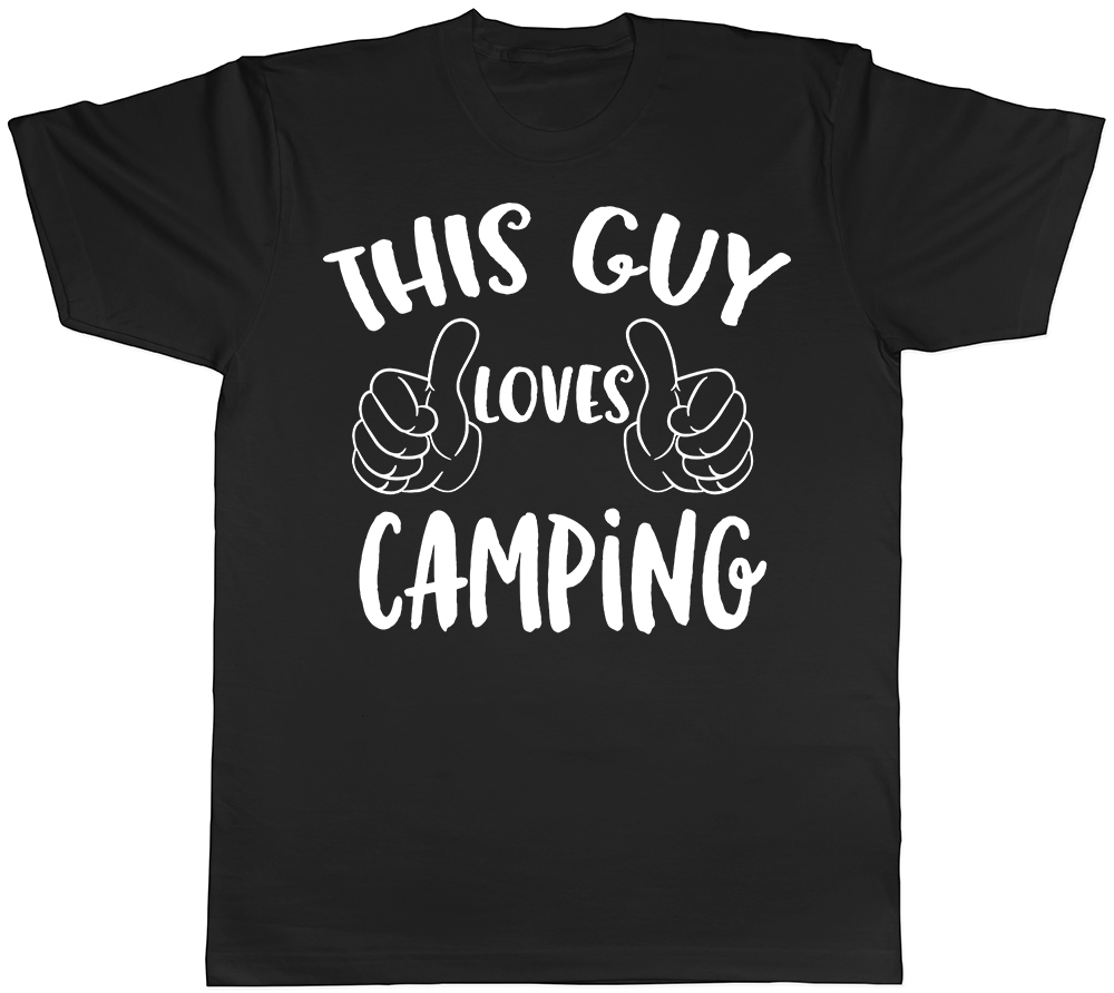 This Guys Loves Camping Mens Short Sleeve T-Shirt
