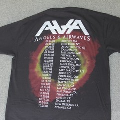 Angels & Airwaves T Shirt L VTG 2008 Tour Merch Rock Concert Band Tom DeLonge