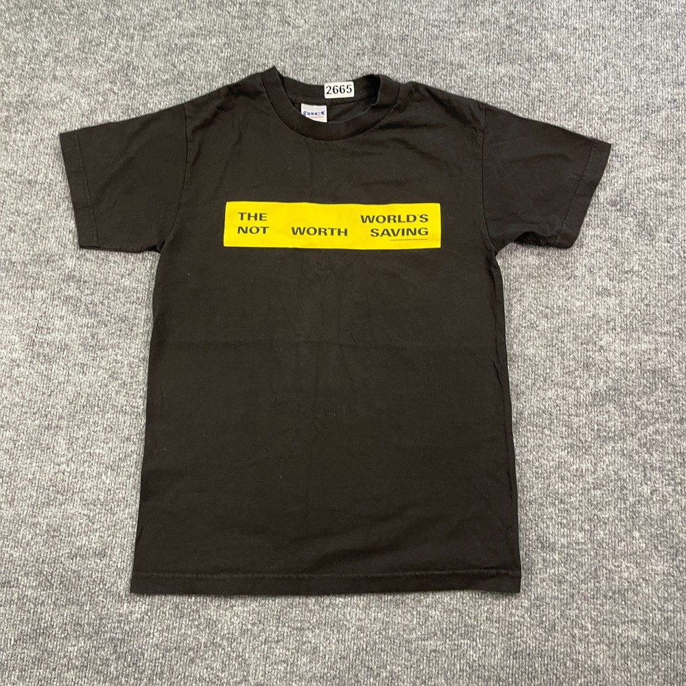 Y2K FUCT The Worlds Not Worth Saving Skater Shirt Small 17×24 Skatewear
