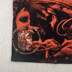 Vintage Great White Shark Bloody All Over Print T Shirt Sz XXL Yazbek Tag Mexico