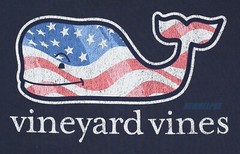 NWT Vineyard Vines Men SS Pocket Crew Tee T-Shirt “AMERICANA FLAG WHALE EDITION”