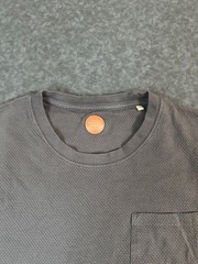Common People Grey Textured Pocket T Shirt Size XL