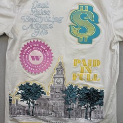 Eternity BC AD T Shirt Mens Medium Cream Cash Rules Money Graphic Streetwear Tee
