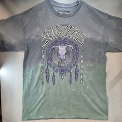 Eagles The Long Goodbye Sphere Las Vegas 2025 Tour Shirt Liquid Blue XL Tie Dye