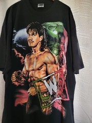 EDDIE GUERRERO LWO ON A SHAKA HEAVYWEIGHT GARMET DYED T SHIRT “MODERN”