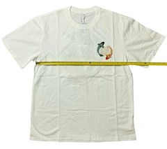 Niepce Lucky Twin Japanese Streetwear Embroidery T-shirt Koi Fish T-shirt Sz L