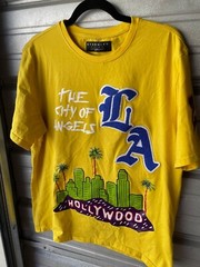 Eternity BC/AD Los Angeles GRAPHIC Embroidered Yellow T-Shirt Kobe Men’s XL