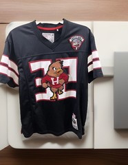 Hustle Gang Block by Block Football Jersey Grid Iron Hawk HG 32 X-LARGE