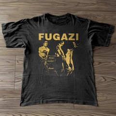 HOT! Fugazi Punk Band Retro Style Black Cotton T-shirt Size S-5XL