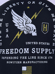Howitzer Style Men’s T-Shirt Freedom Line Military Grunt MFG
