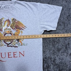 Queen T-Shirt XXL Grey Official Tour Merchandise Freddie Mercury Band Crest Logo
