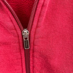 L.L. Bean vintage red full zip cotton blend sweatshirt jacket cabincore outdoor